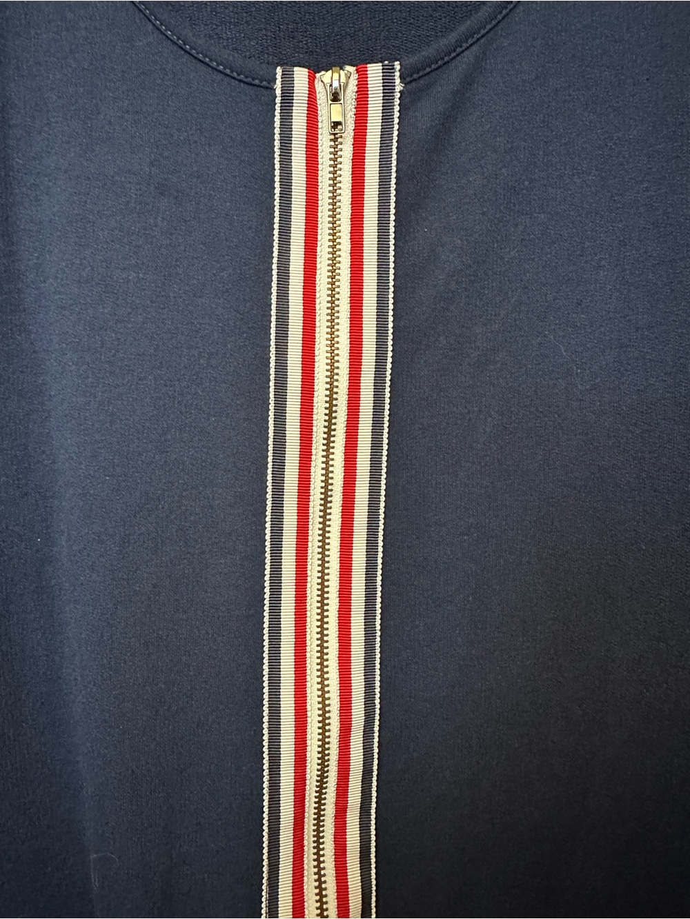Venus nautical, zip front tie waist cotton blend red white dress size 3X - Picture 2 of 6